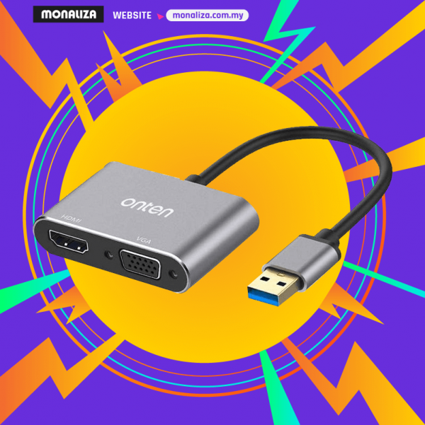 Onten Adapter USB 3.0 To Hdmi/Vga