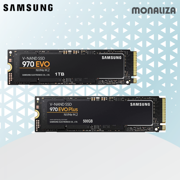 Samsung SSD 970 EVO NVME M.2 - (500GB/1TB)