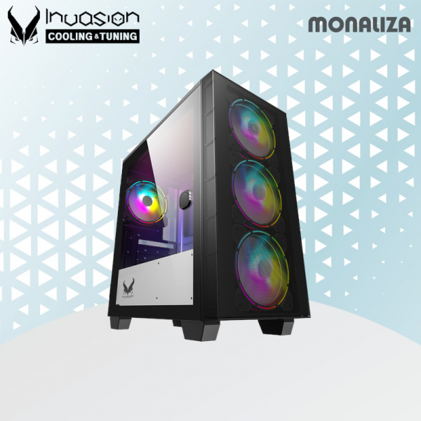 Invasion MATX Gaming Case ZM-S (Spider) With 4 LED Fan