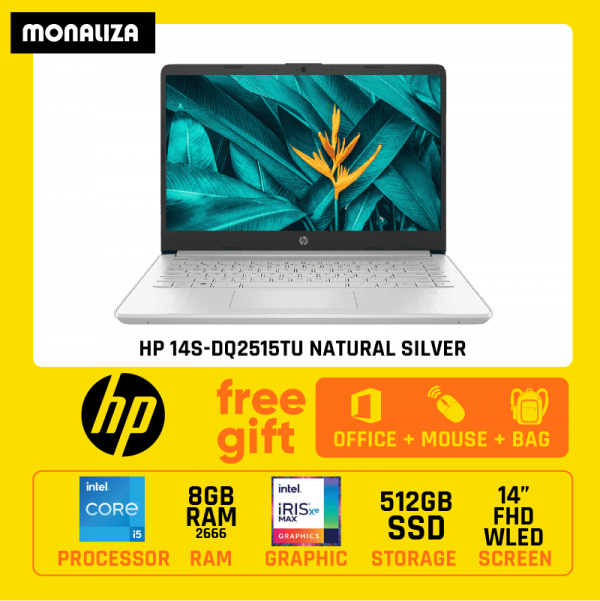 HP 14S-DQ2515TU Natural Silver