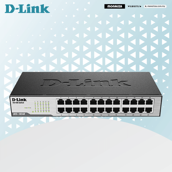 D-Link 24 PORT 10/100Mbps Dekstop Switch