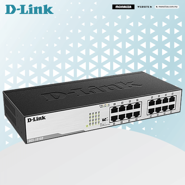 D-Link10/100/1000MBPS 16-Port Gigabit Switch