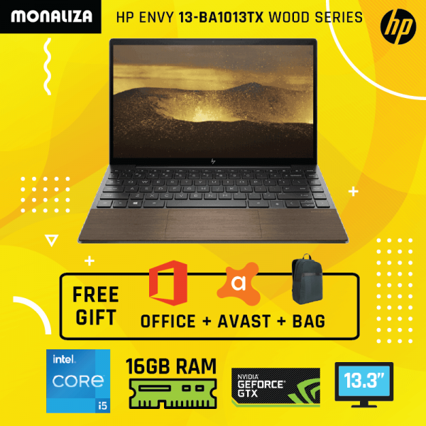 HP Laptop Envy 13-BA1013TX Wood Series (i5-1135G7 Processor/MX450 2 GB Graphics)