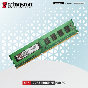 KINGSTON 8GB DDR3 1600MHz RAM FOR PC