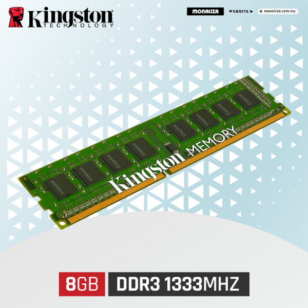 Kingston 8GB DDR3 1333MHZ Ram For PC