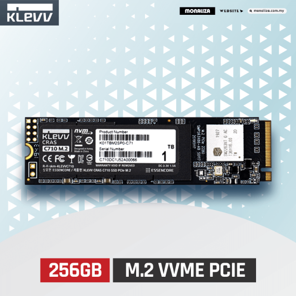Klevv Cras C710 256GB M.2 2280 NVME PCIE