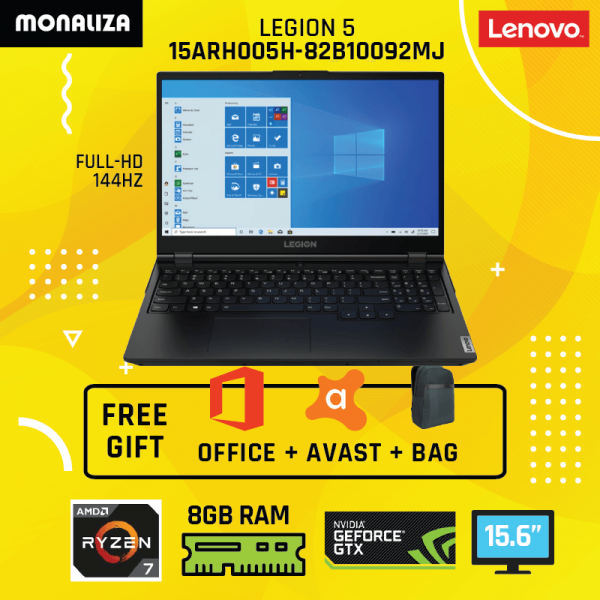 Lenovo Laptop Legion 5 15ARH005H-82B10092MJ