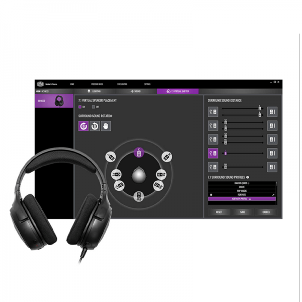 Cooler Master Gaming Headset MH650 7.1 With RGB Illumination - Image 4