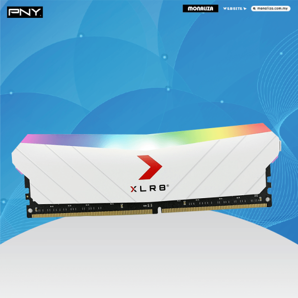 PNY XLR8 Gaming Epic-X RGB 8GB DDR4 3200MHZ PC - WHITE