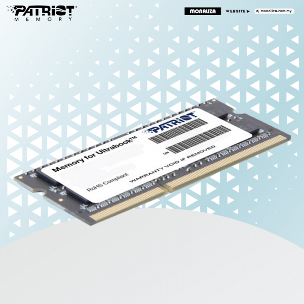 Patriot NB Ram 4GB DDR3L Low Voltage 1600Mhz