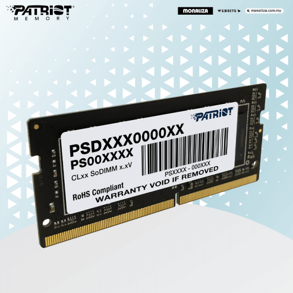 Patriot 16GB DDR4 2666MHZ NB RAM CL19 1.2V