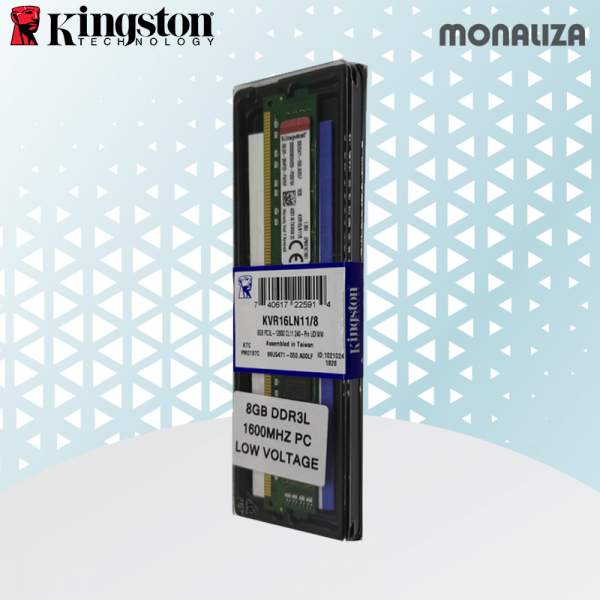 Kingston Ram 8GB DDR3L 1600Mhz Low Voltage PC