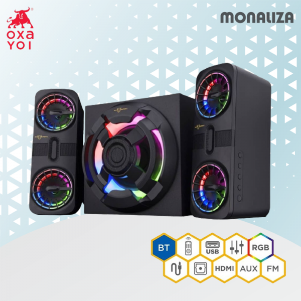Oxayoi Gaming Speaker RGB Oxen GS-50 80W Bluetooth