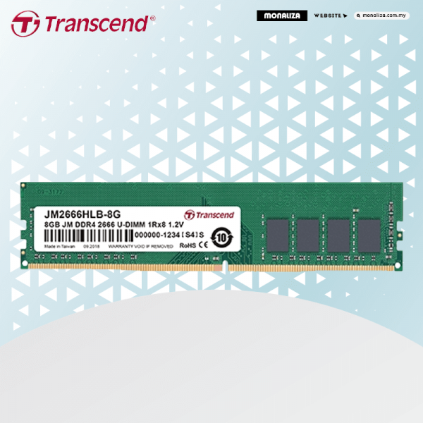 Transcend 16GB DDR4 2666MHZ PC RAM