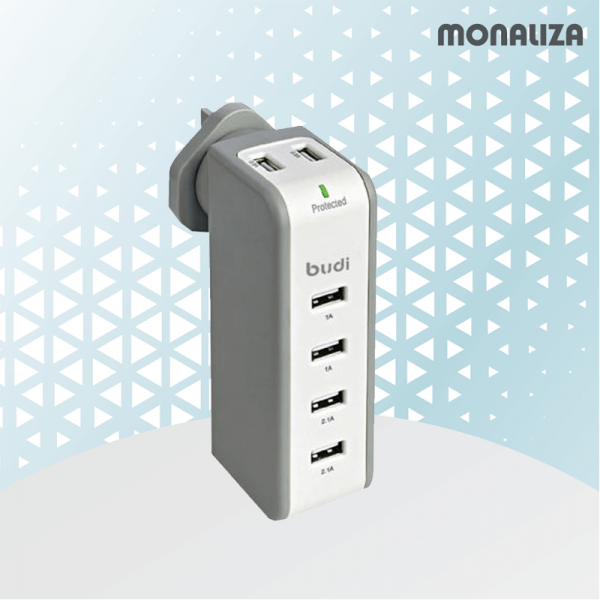 Budi 6 Usb Ports Home Charger