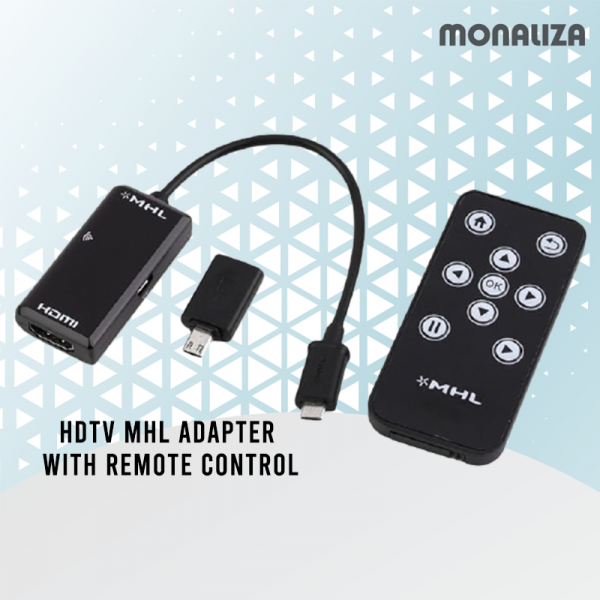 MHL Micro USB to HDMI HDTV Adapter + Remote Control