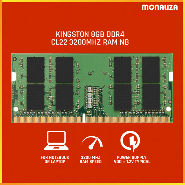 Kingston Ram 8GB DDR4 CL22 3200Mhz NB