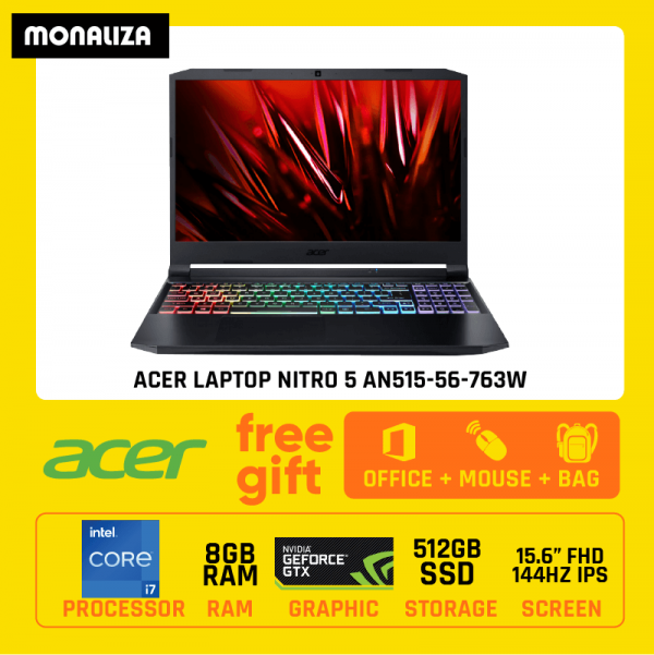 Acer Laptop Nitro 5 AN515-56-763W