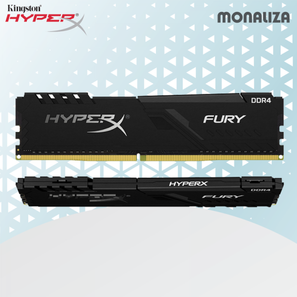 Kingston Ram PC HyperX Fury 8GB DDR4 3600Mhz - Black