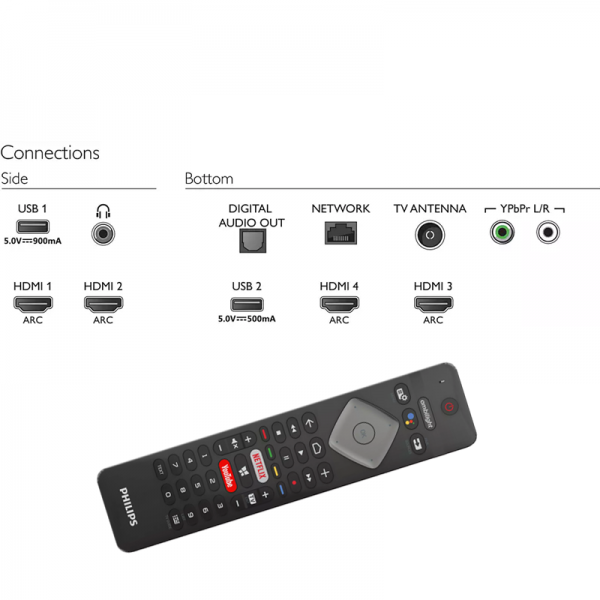 Philips Android TV 4K LED UHD 55PUT7374/68 55" - Image 4