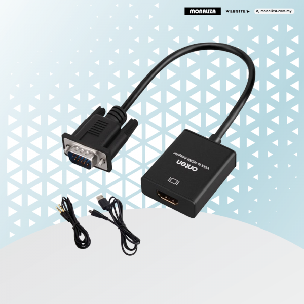 Onten VGA To HDMI Adapter with Audio