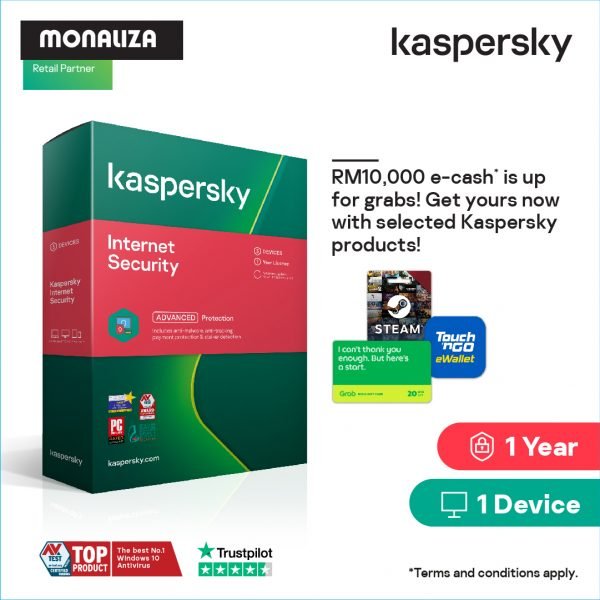 Kaspesky Internet Security -1 Devices 1 Year/ 3 Devices 1 Year 2021