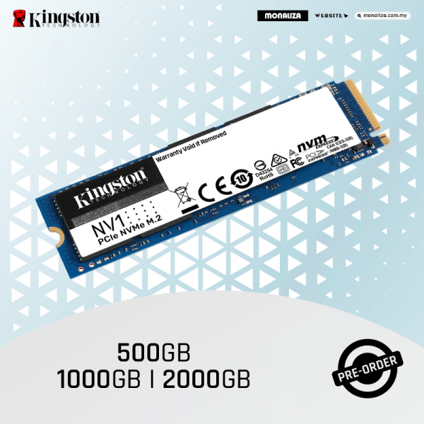 Kingston SSD NV1 Nvme Pcie (500GB/1TB/2TB)