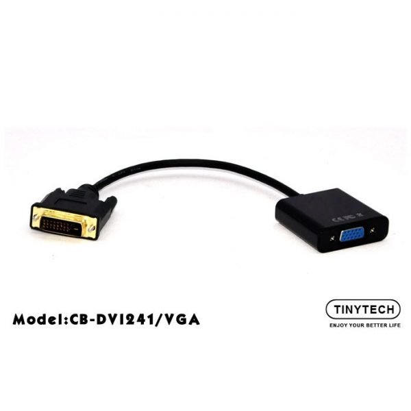 TINYTECH DVI 24+1 MALE TO VGA 15 PIN FEMALE - Image 2