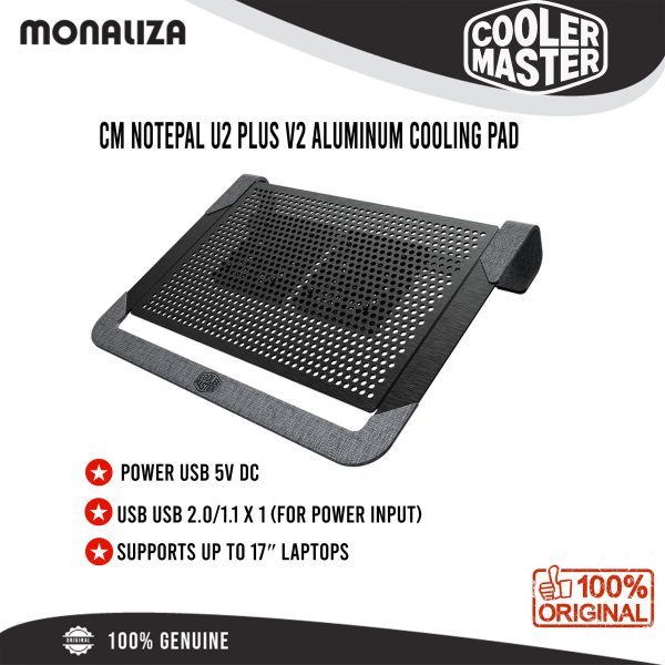 Cooler Master Cooling Pad U2 Plus Aluminium