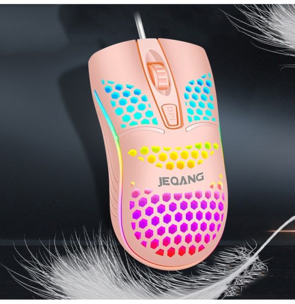 Jeqang Wired Gaming Mouse JM-G102 Honeycomb - Image 6
