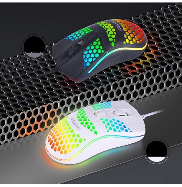 Jeqang Wired Gaming Mouse JM-G102 Honeycomb - Image 4