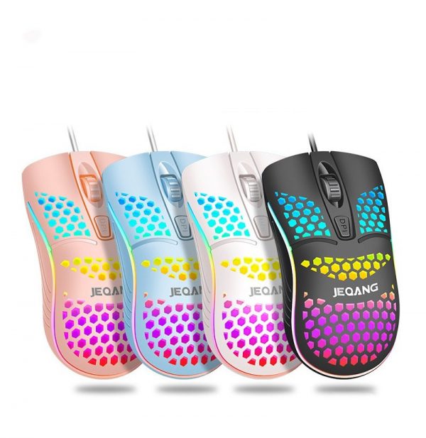 Jeqang Wired Gaming Mouse JM-G102 Honeycomb - Image 5