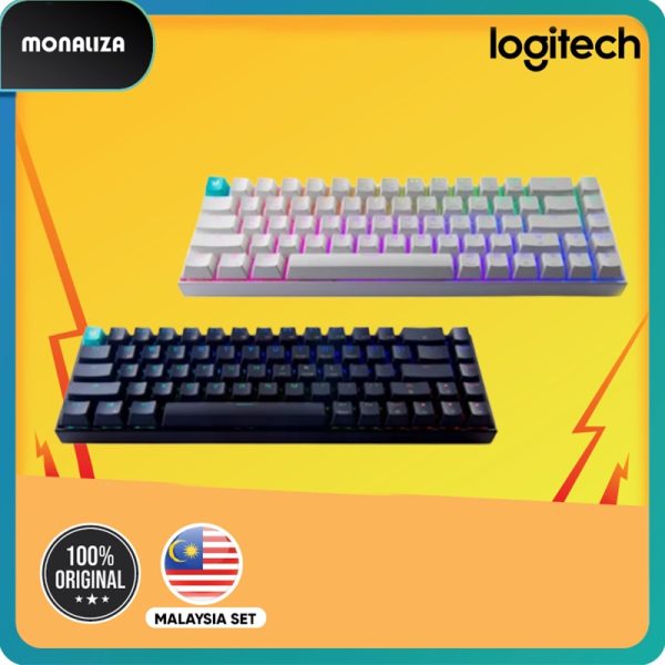 Tecware Mechanical Gaming Keyboard B68 (Black/White) - Gateron Brown/Gateron Yellow