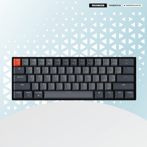 Keychron Mechanicl Gaming Keyboard K12 Wireless RGB Aluminium Hot-Swap (Gateron Brown)
