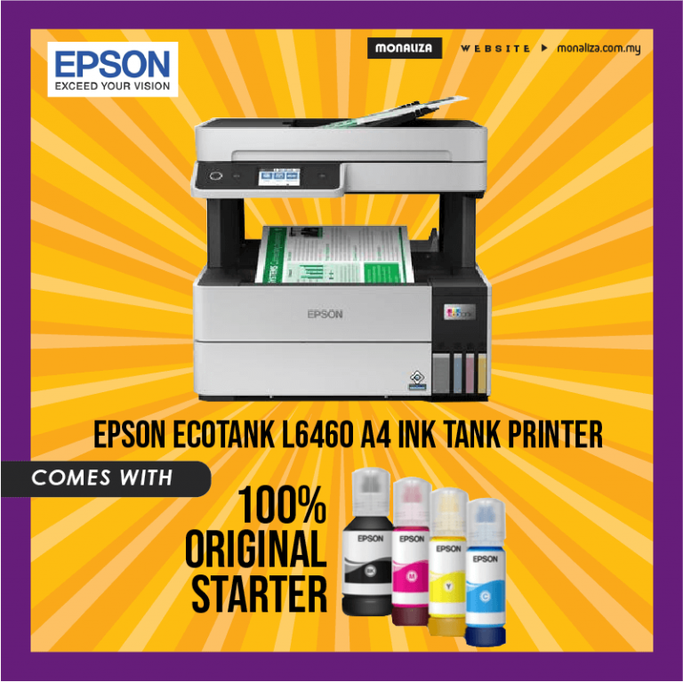 Epson EcoTank L6460 A4 Ink Tank Printer Monaliza