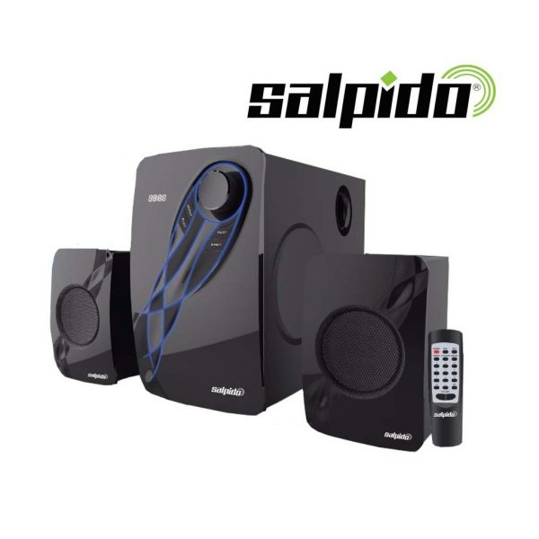 SALPIDO New G5 Revolve 2.1 Channel Multimedia Speaker With BT/FMRadio/USB/SD Lot/AUX Input/Remote Control