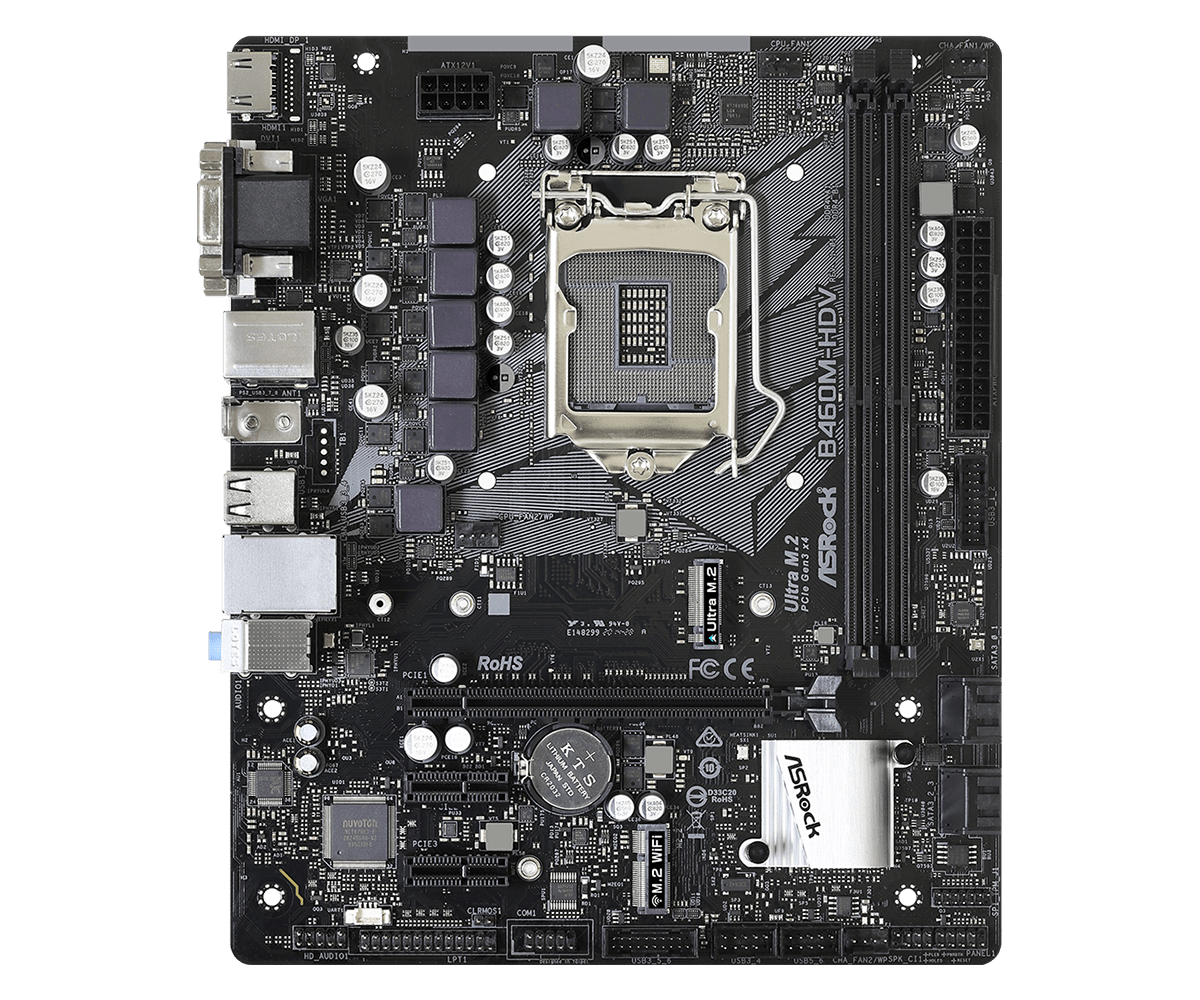 Asrock b460m hdv обзор