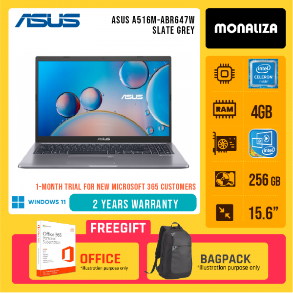 Asus A516M-ABR647W Slate Grey