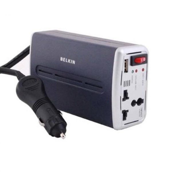 Belkin AC Anywhere Power Inverter with USB Charging - Black (200W)