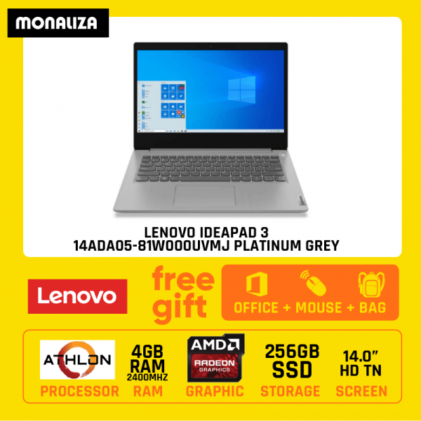 Lenovo Ideapad 3 14ADA05-81W000UVMJ Platinum Grey