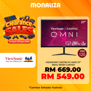 VIEWSONIC VX2718-PC-MHD 27” 165Hz 1500R Curved Gaming Monitor