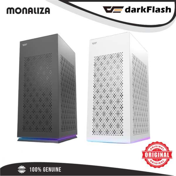 Aigo Darkflash DLH21 MINI ITX Casing - Black/White
