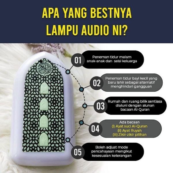 Al-Quran 24H/7 Days Speaker With LED Light - Image 4