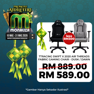 TTRacing Swift X 2020 Air Threads Fabric Gaming Chair  - Dawn