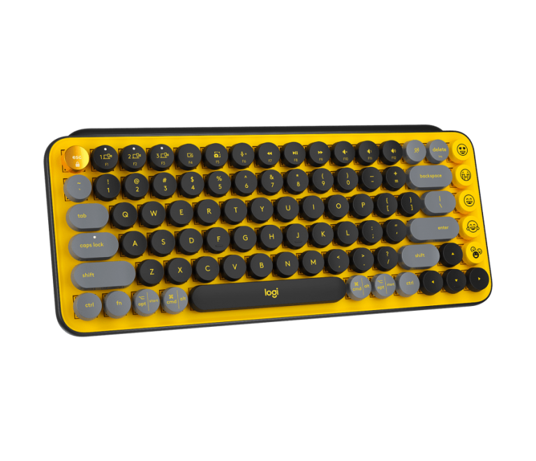 Logitech Wireless Keyboard POP Keys Blast Yellow - Monaliza
