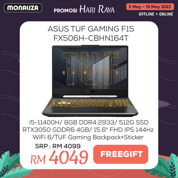 Asus TUF Gaming F15 FX506H-CBHN164T