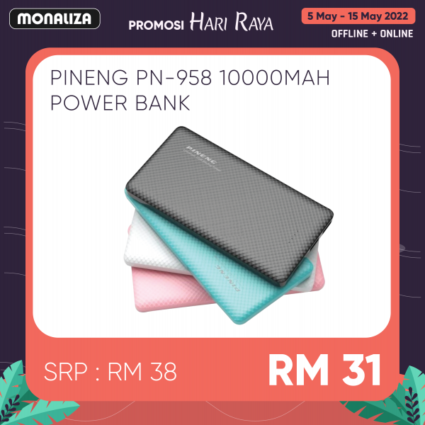 Pineng Power Bank PN-958 10000MAH Original