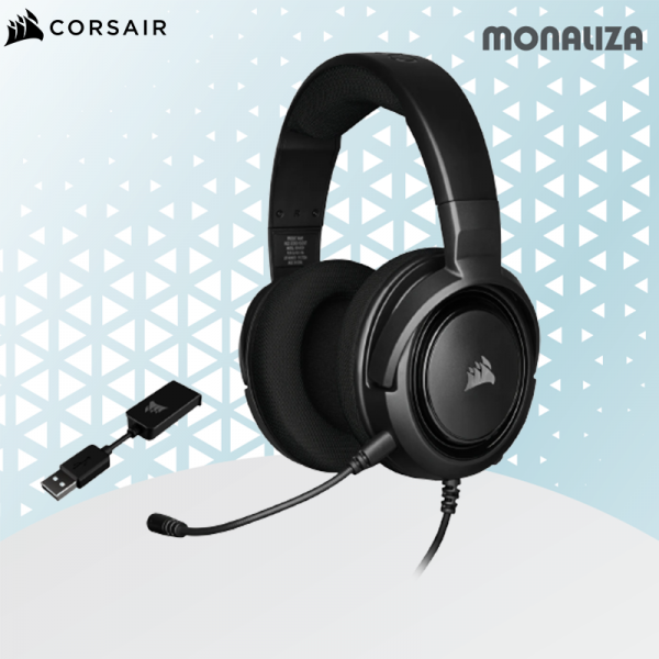 Corsair Gaming Headset HS45 7.1 Virtual Surround Sound - Carbon