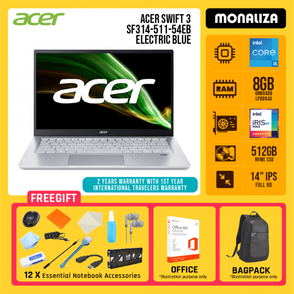 Acer Swift 3 SF314-511-54EB Electric Blue
