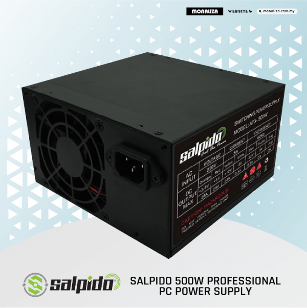SALPIDO 500W Professional PC Power Supply